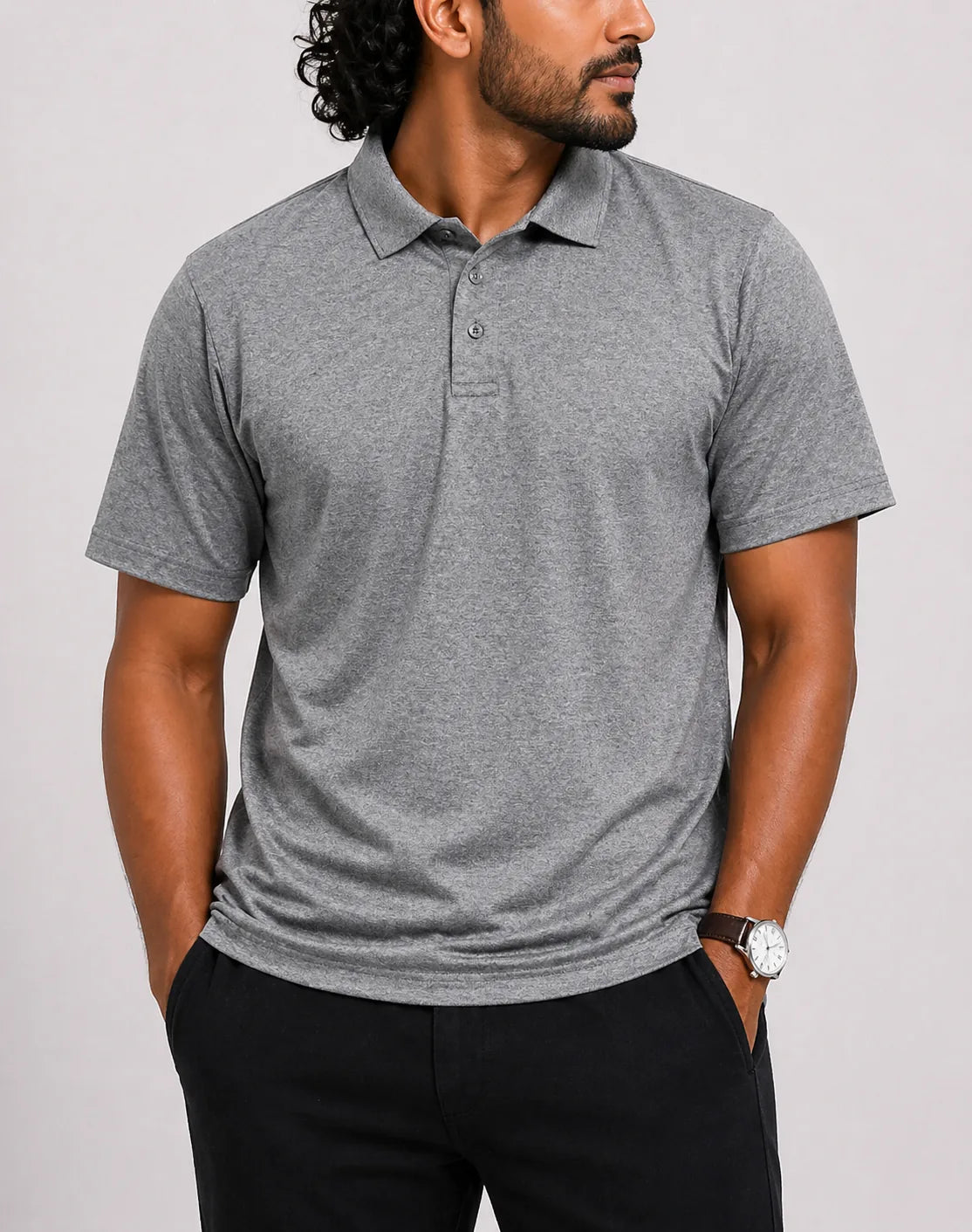 Golf America Men Sport Gray  Polo T Shirt L – Preloved Labels