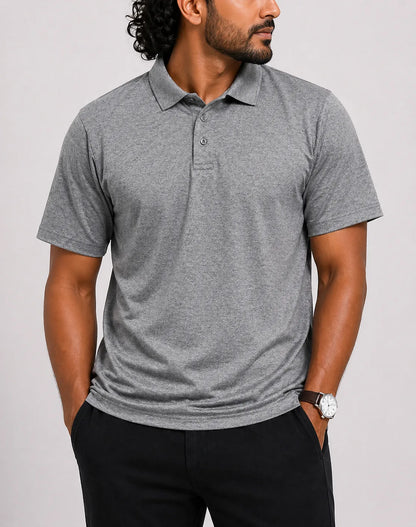 Golf America Men Sport Gray  Polo T Shirt L – Preloved Labels