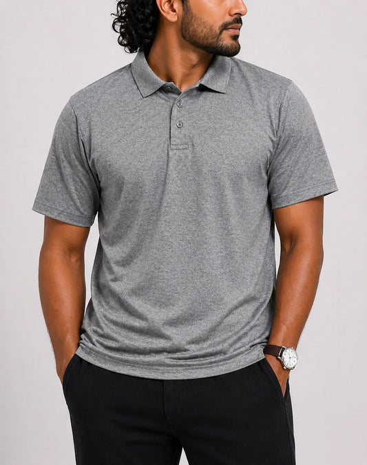 Golf America Men Sport Gray  Polo T Shirt L – Preloved Labels
