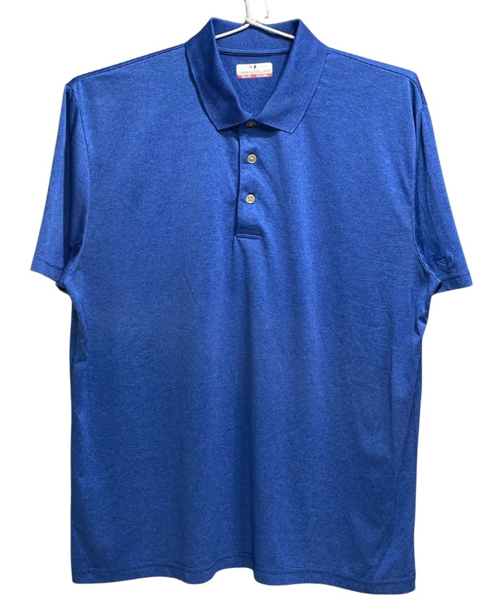 Grand Slam Blue Polyester Sport Polo T Shirt For Men X Large - Preloved Labels