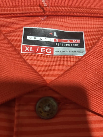 Grand Slam Men Sport Orange Polo T Shirt XL – Preloved Labels (view 3)