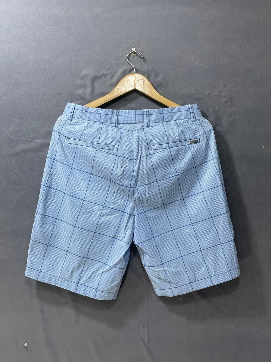 Greg Norman Blue Cotton Short For Men M - Preloved Labels