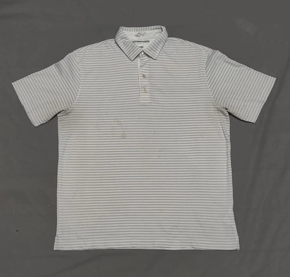 Greg Norman Men Sport Gray  Polo T Shirt M – Preloved Labels (view 2)