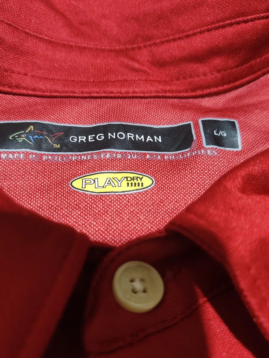 Greg Norman Men Sport Red Polo T Shirt L – Preloved Labels (view 3)