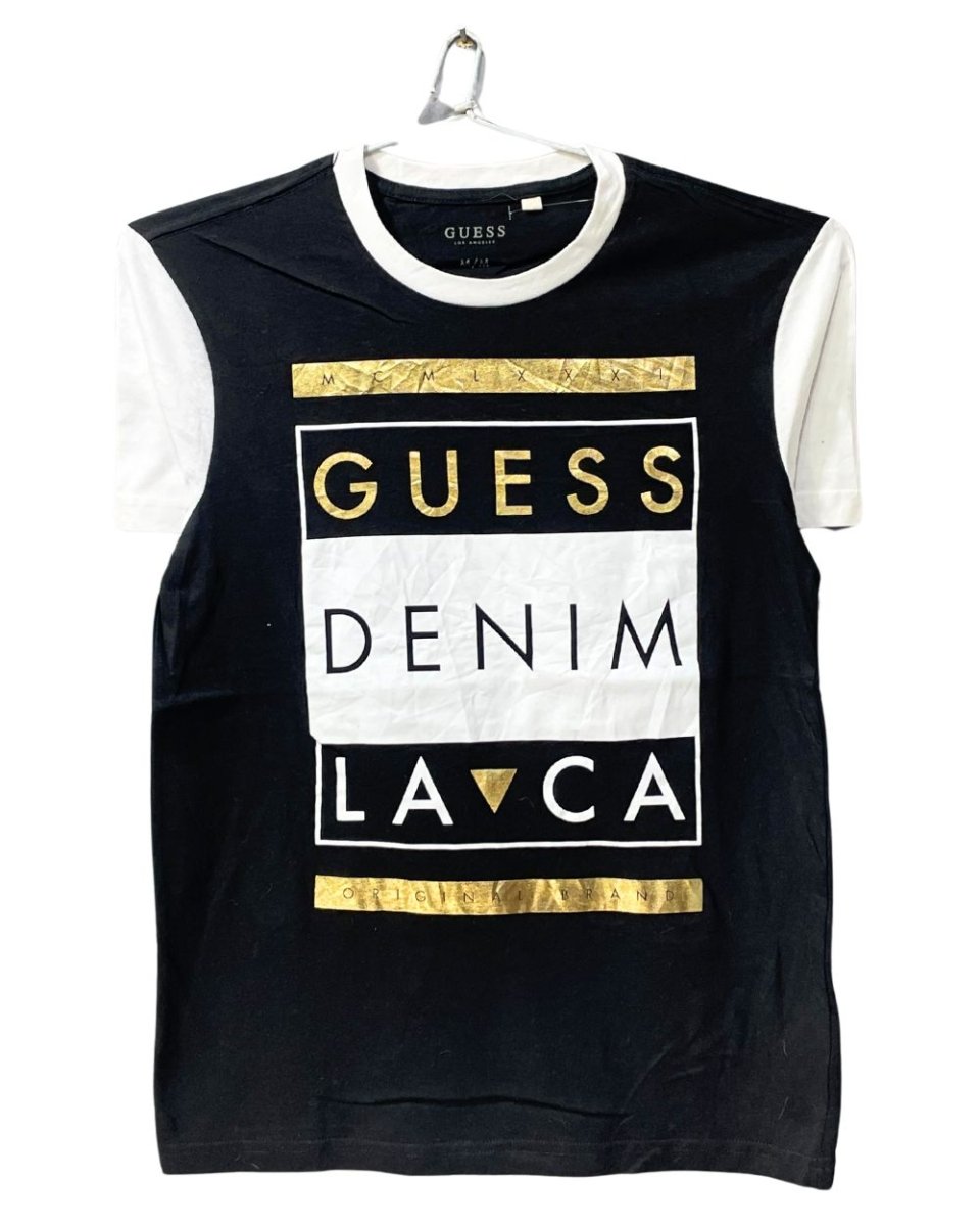 Guess Black Cotton T Shirt For Men M - Preloved Labels