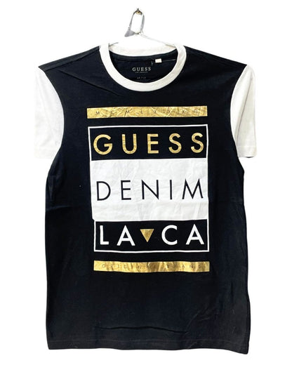 Guess Black Cotton T Shirt For Men M - Preloved Labels