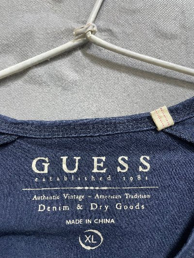 Guess Blue Cotton T Shirt For Men XL - Preloved Labels