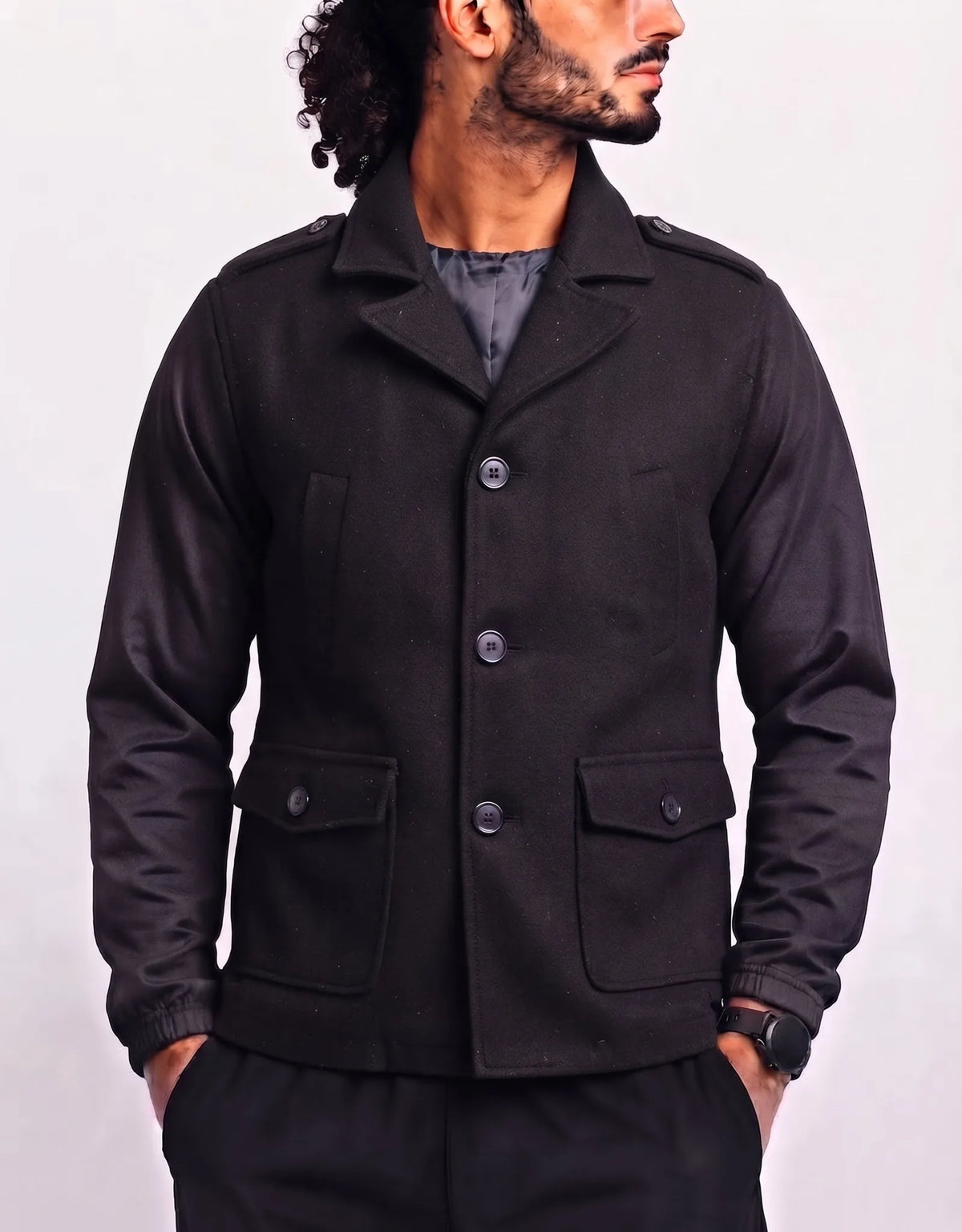 Guess Men Black Coat – Preloved Labels