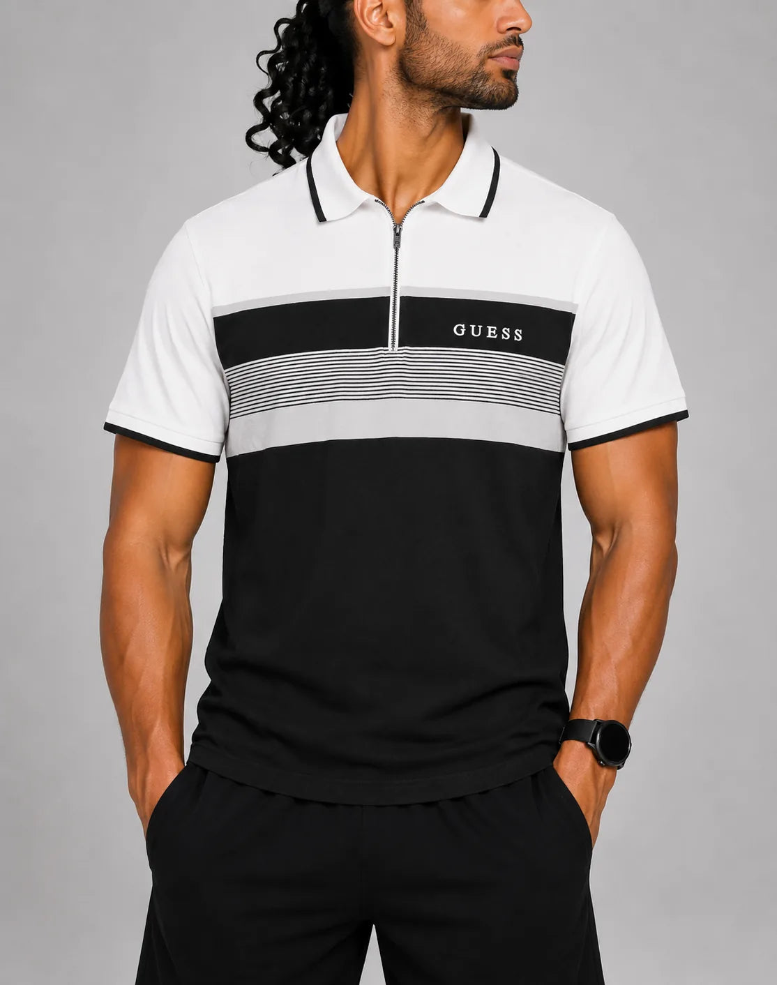 Guess Men Black Cotton Polo T Shirt XL – Preloved Labels