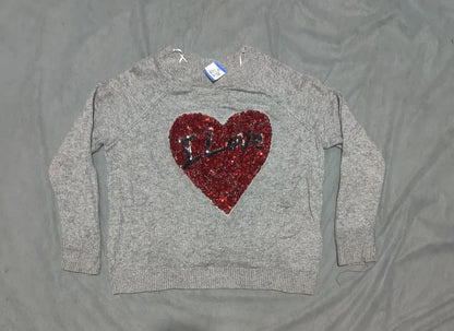 H&M Women Polyester Gray Red Sweater S – Preloved Labels (view 4)