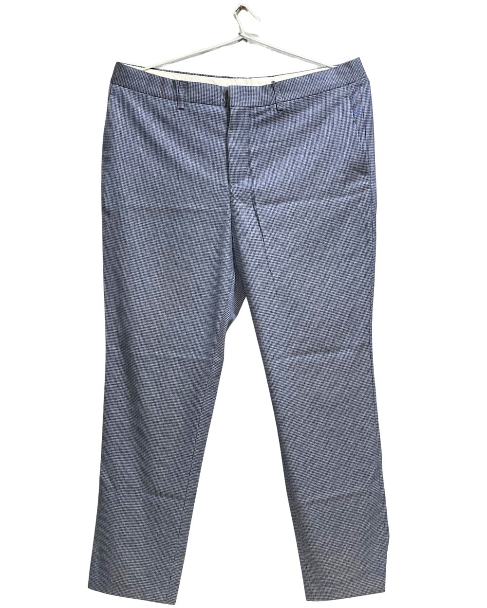 H&M Blue Polyester Dress Pant For Men L - Preloved Labels
