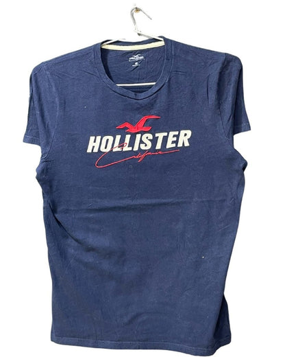 Hollister Blue Cotton T Shirt For Men L - Preloved Labels