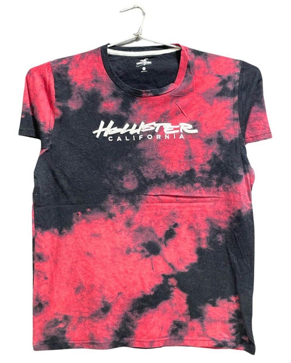 Hollister Blue & Red Cotton T Shirt For Men M - Preloved Labels