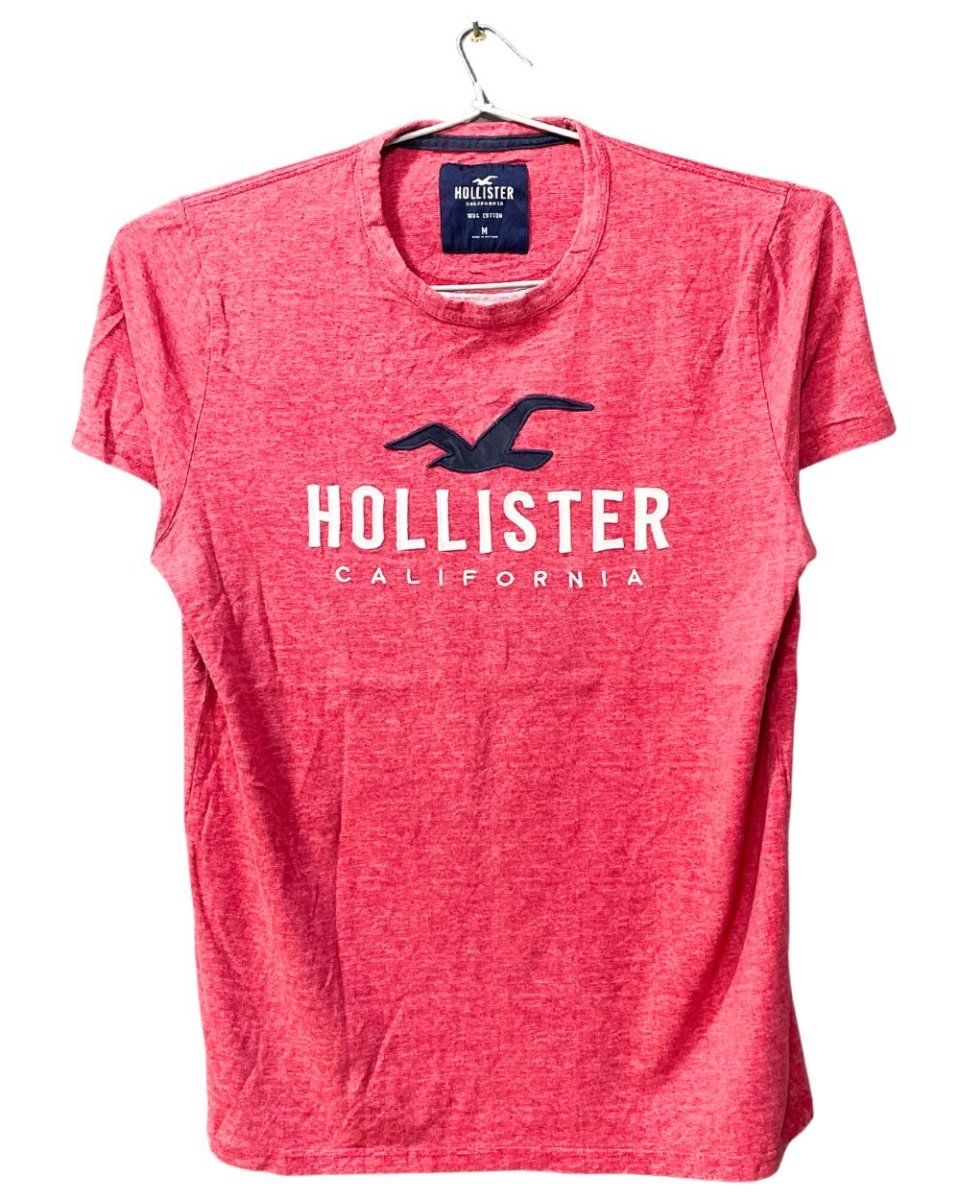 Hollister Red Cotton T Shirt For Men M - Preloved Labels