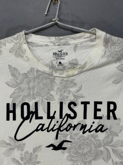Hollister White Cotton T Shirt For Men L - Preloved Labels