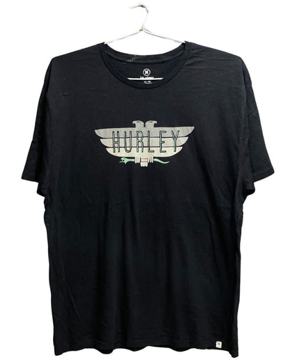 Hurley Black Cotton T Shirt For Men XL - Preloved Labels