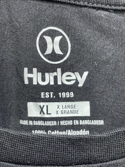 Hurley Black Cotton T Shirt For Men XL - Preloved Labels