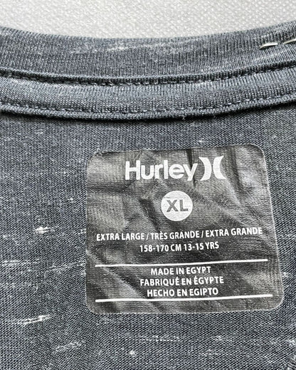 Hurley Gray Cotton T Shirt For Boy 16 Years - Preloved Labels