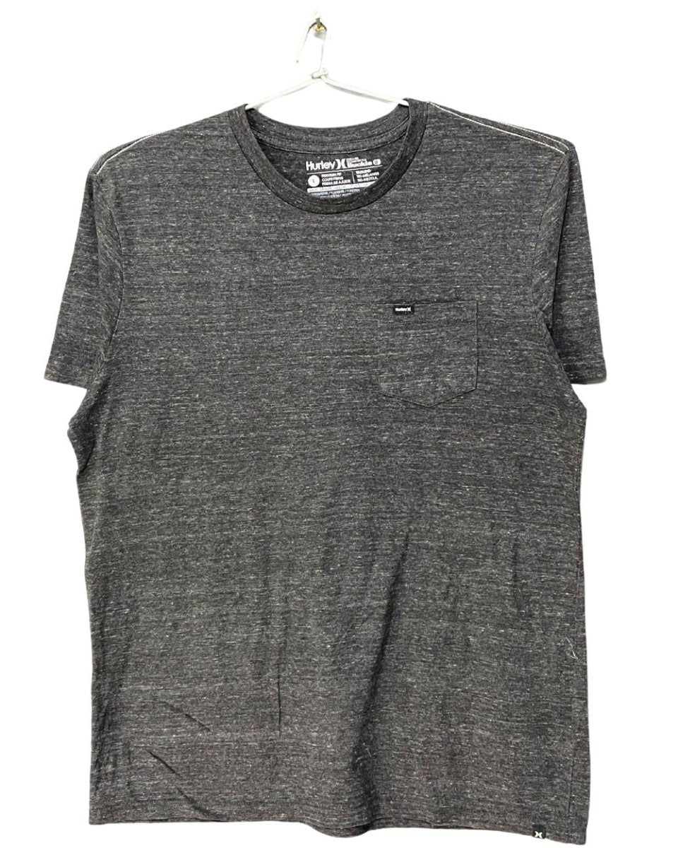 Hurley Gray Cotton T Shirt For Men L - Preloved Labels