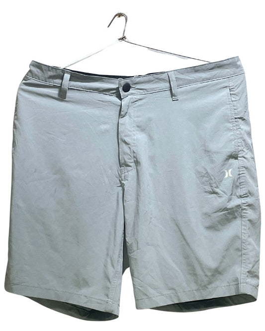 Hurley Gray Polyester Short For Men L - Preloved Labels
