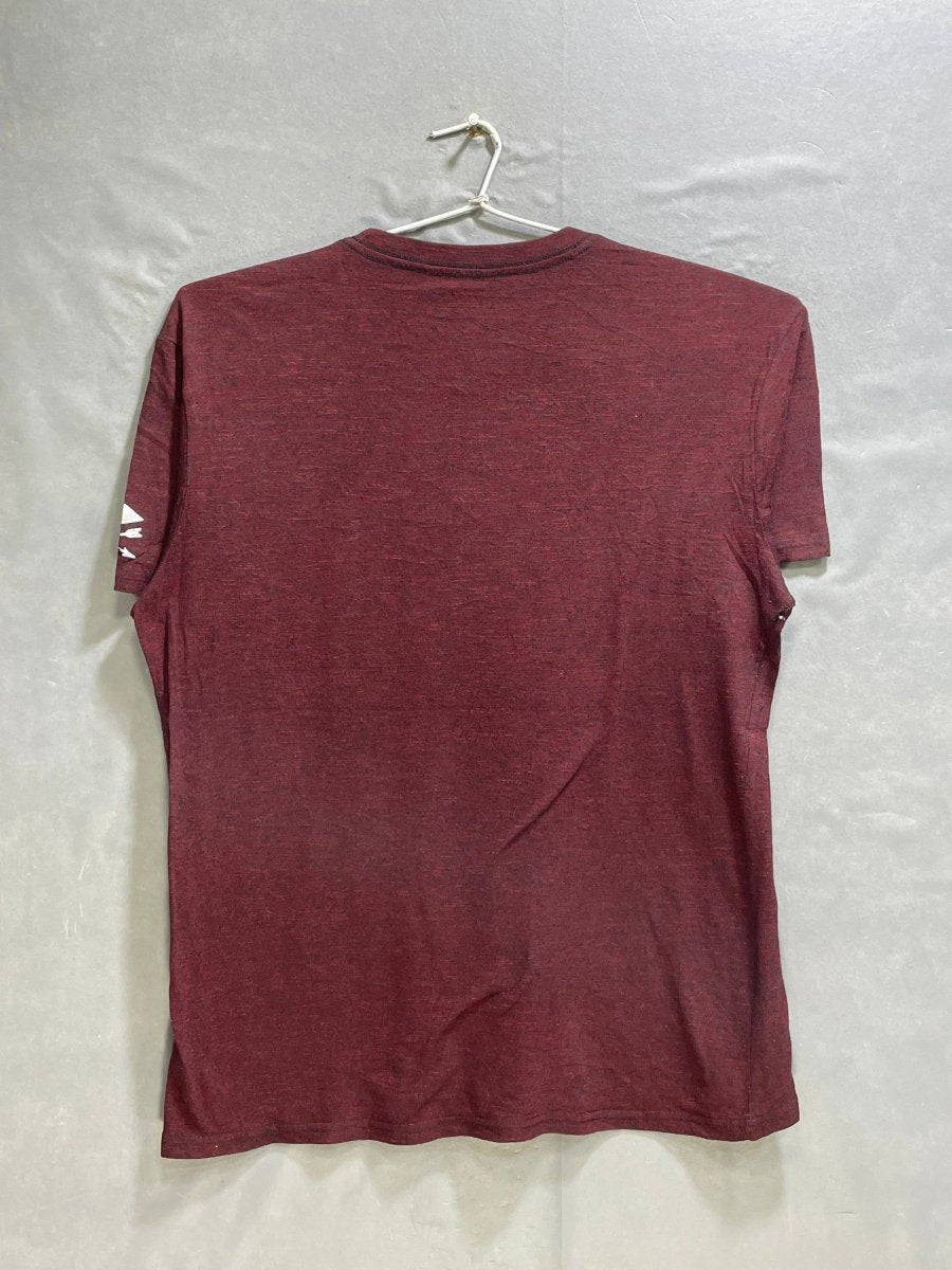 Hurley Maroon Cotton T Shirt For Men L - Preloved Labels