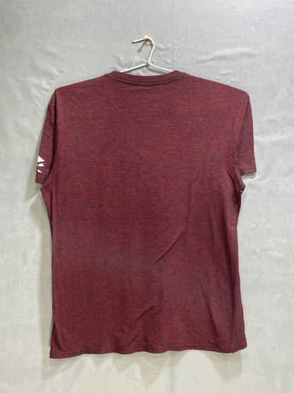 Hurley Maroon Cotton T Shirt For Men L - Preloved Labels