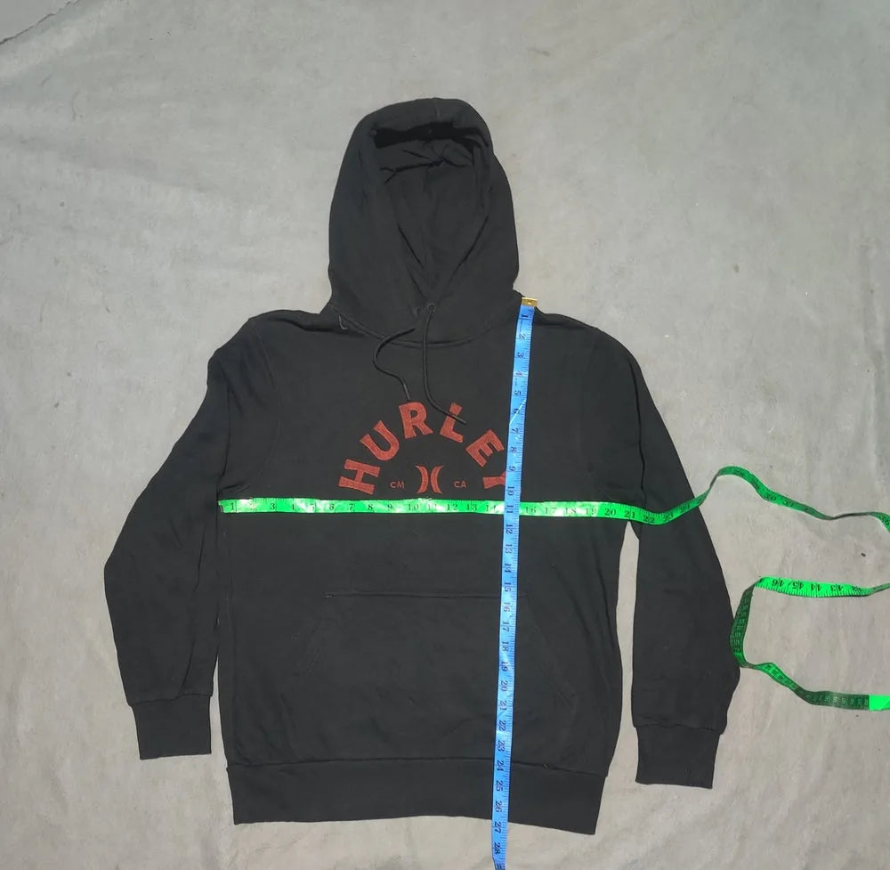 Hurley Men Cotton Fleece Black Hoodie S – Preloved Labels (view 4)