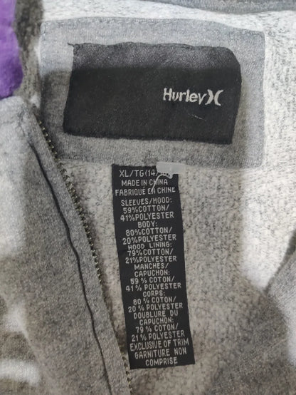 Hurley Women Cotton Gray Purple Zipper XL – Preloved Labels (view 2)