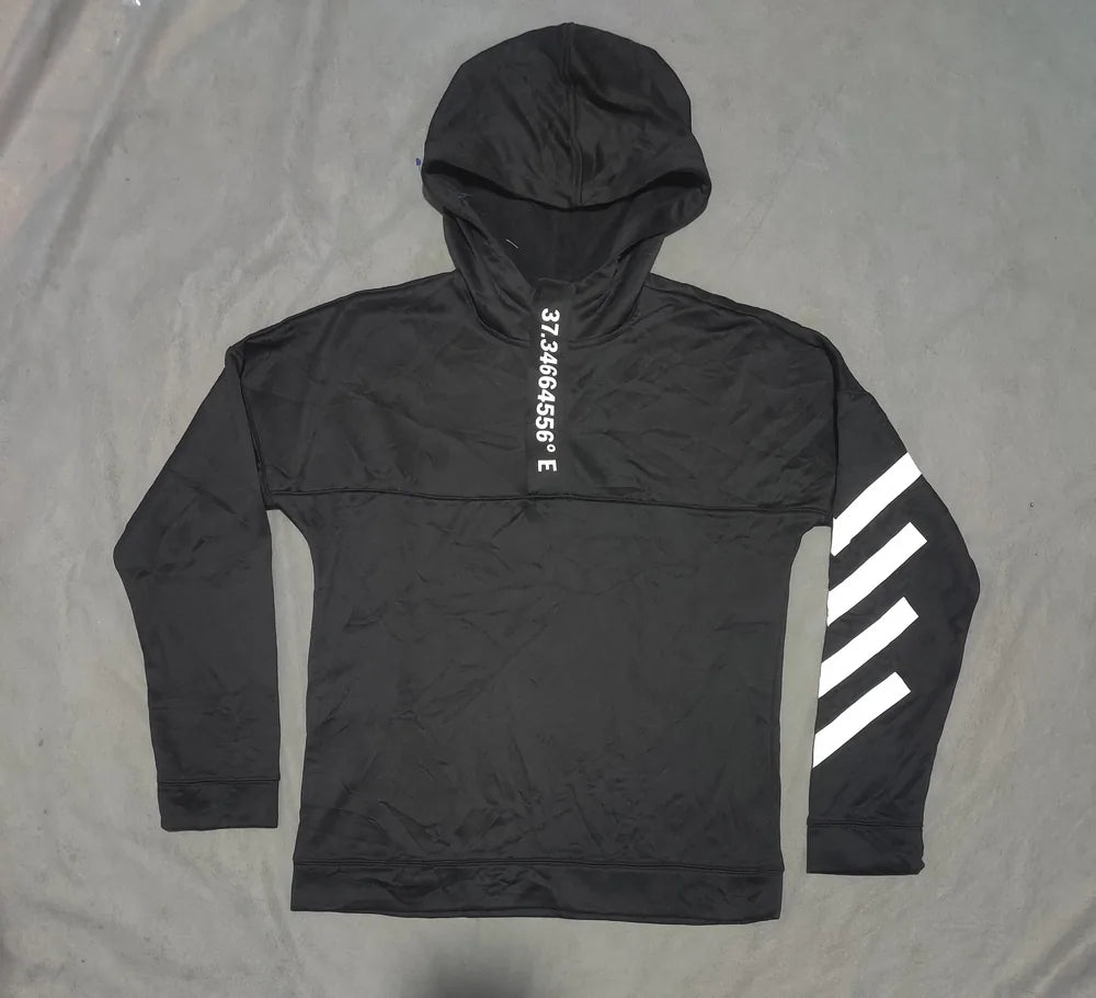 Ideology Women Polyester Black Hoodie L – Preloved Labels (view 3)