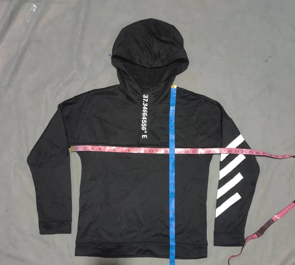 Ideology Women Polyester Black Hoodie L – Preloved Labels (view 4)