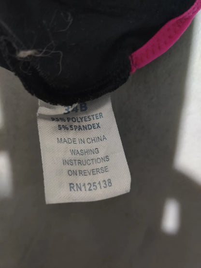 Inteco Active Women Black Sport Bra 34B XS – Preloved Labels (view 3)