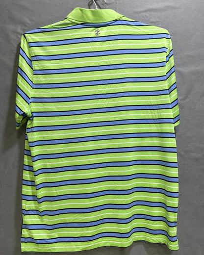 Izod Green Polyester Sport Polo T Shirt For Men Large - Preloved Labels