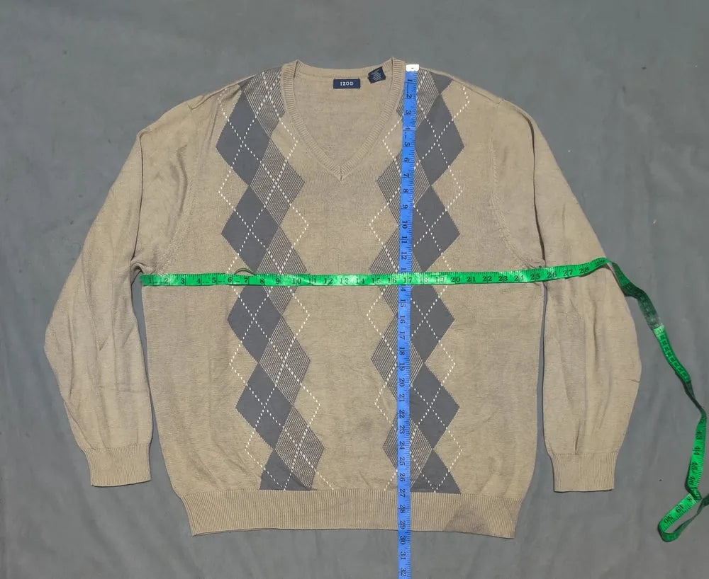 Izod Men Cotton Fleece Cream Sweater 2XL – Preloved Labels (view 5)