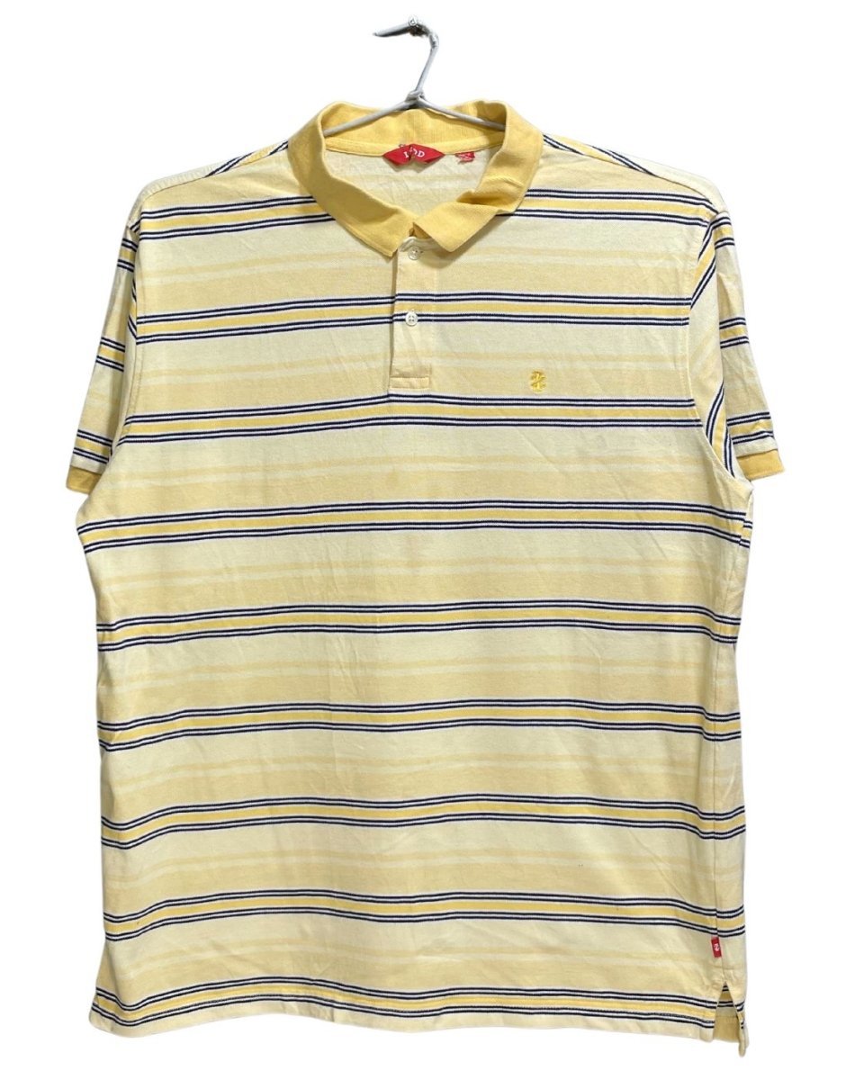 Izod Yellow Cotton Jersey Polo T Shirt For Men X Large - Preloved Labels