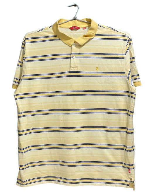 Izod Yellow Cotton Jersey Polo T Shirt For Men X Large - Preloved Labels