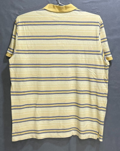 Izod Yellow Cotton Jersey Polo T Shirt For Men X Large - Preloved Labels