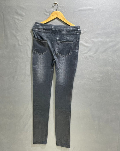 Jegging Black Polyester Stretch Gym tights For Women M - Preloved Labels