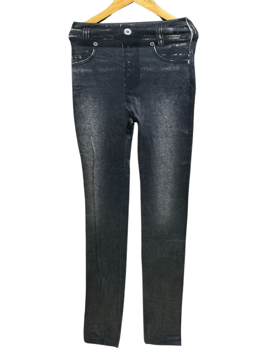 Jegging Black Polyester Stretch Gym tights For Women M - Preloved Labels