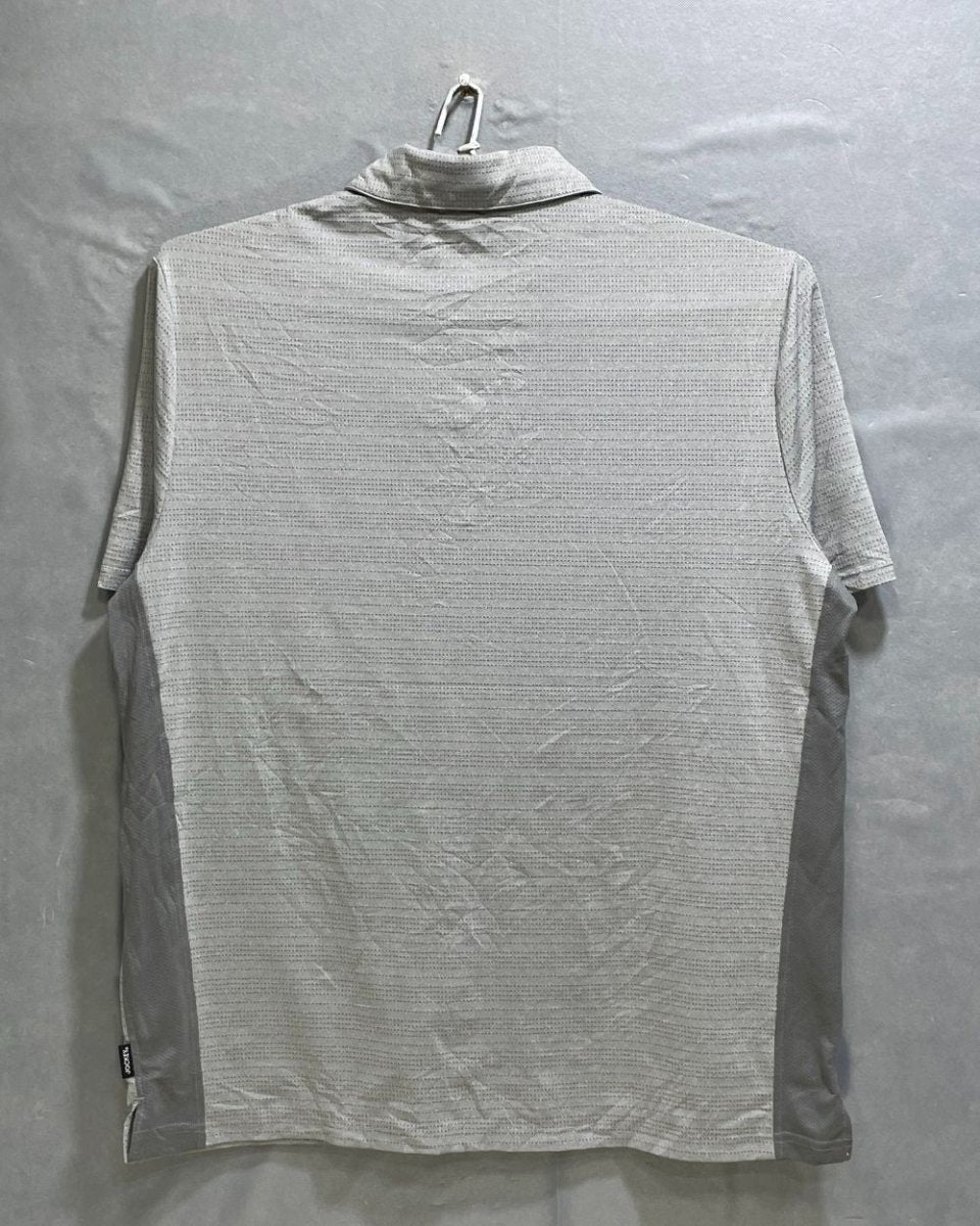 Jockey Sport Grey Polyester Sport Polo T Shirt For Men X Large - Preloved Labels