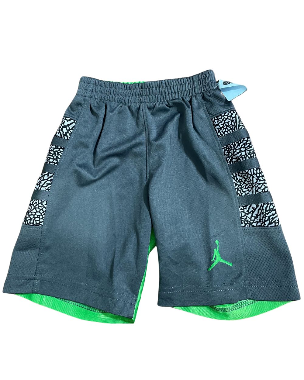 Jordan Green & Gray Sports Short For Boys 2 Years - Preloved Labels