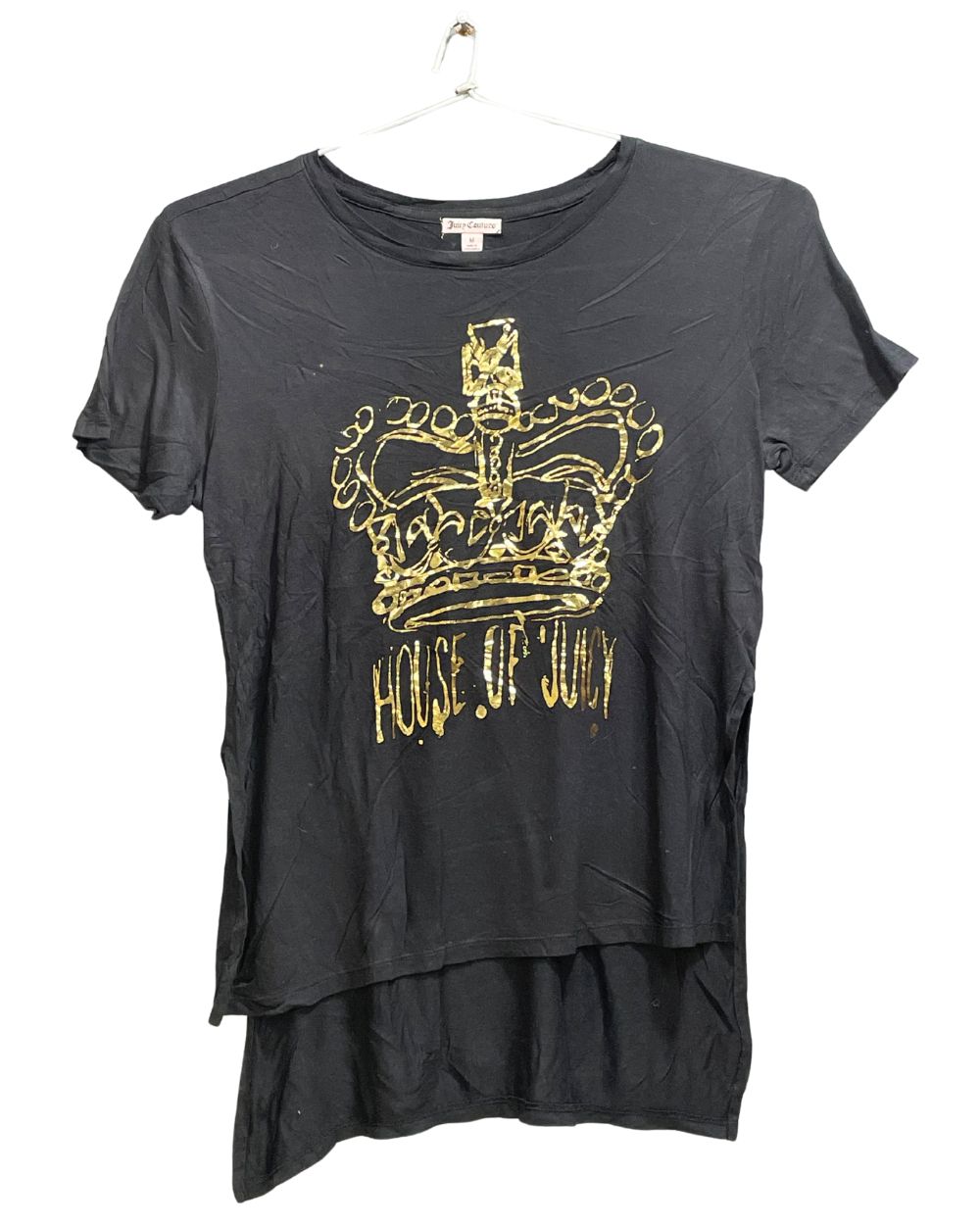 Juicy Couture Black Sport For Women T Shirt M - Preloved Labels