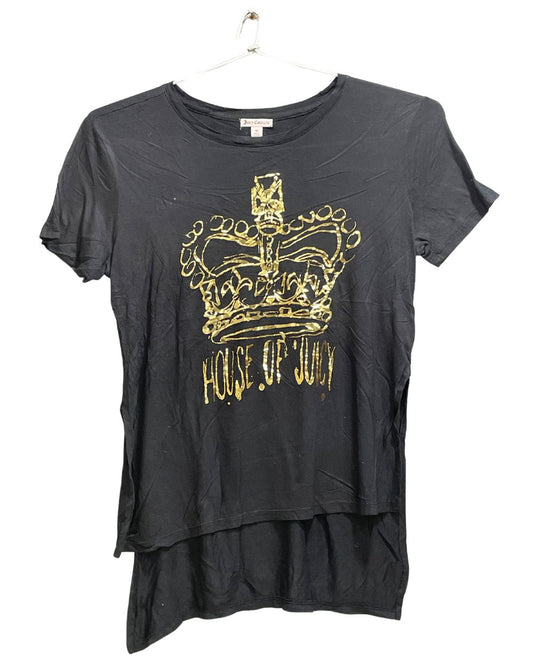 Juicy Couture Black Sport For Women T Shirt M - Preloved Labels