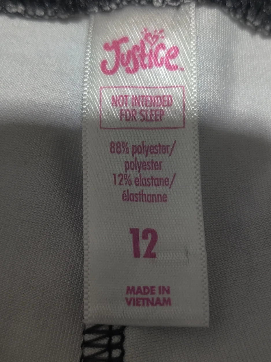 Justice Women Black Sport Tights – Preloved Labels (view 3)