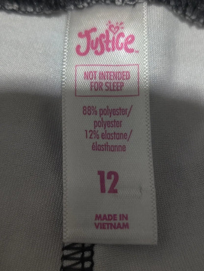 Justice Women Black Sport Tights – Preloved Labels (view 3)