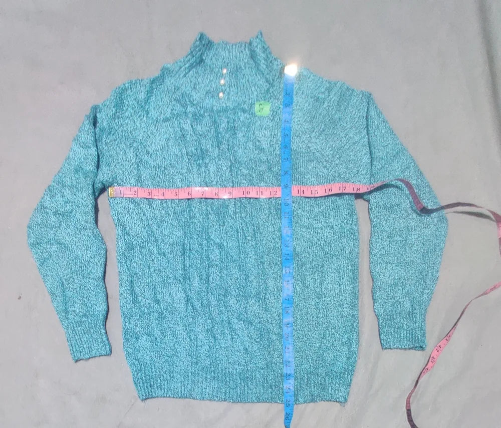 Karen Scott Women Acrylic Teal Sweater S – Preloved Labels (view 2)