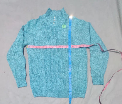 Karen Scott Women Acrylic Teal Sweater S – Preloved Labels (view 2)