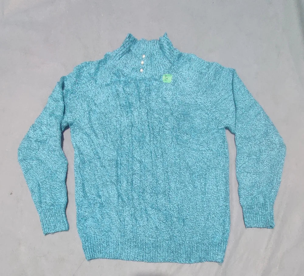 Karen Scott Women Acrylic Teal Sweater S – Preloved Labels (view 3)
