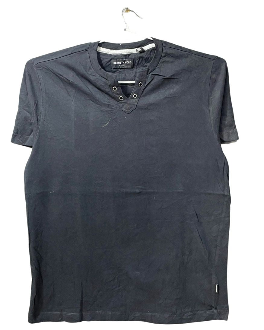 Kenneth Cole Black Cotton T Shirt For Men M - Preloved Labels