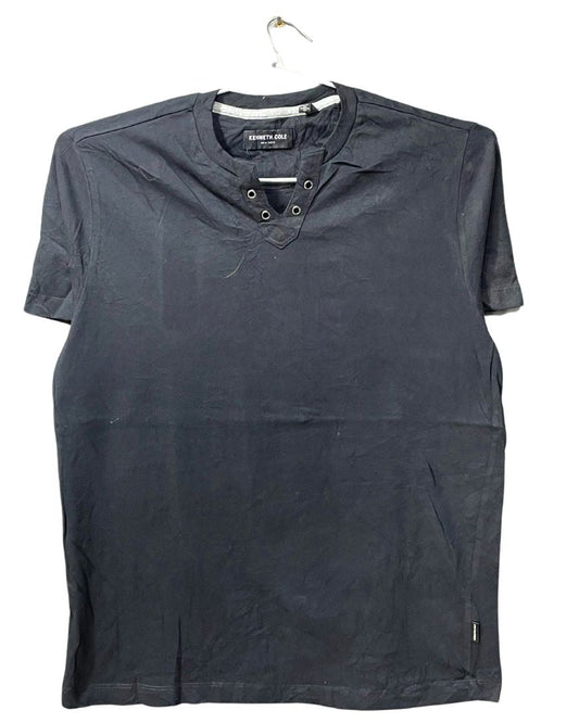 Kenneth Cole Black Cotton T Shirt For Men M - Preloved Labels