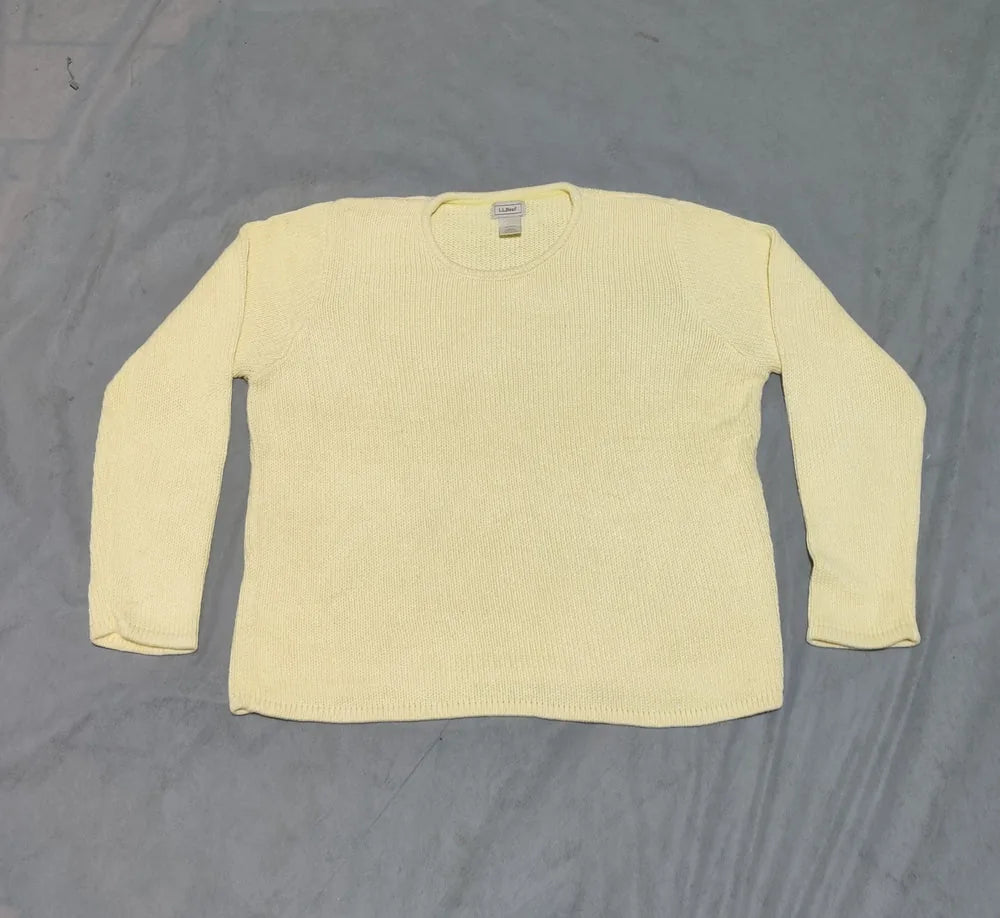 L.L.Bean Women Wool Yellow Sweater L – Preloved Labels (view 2)
